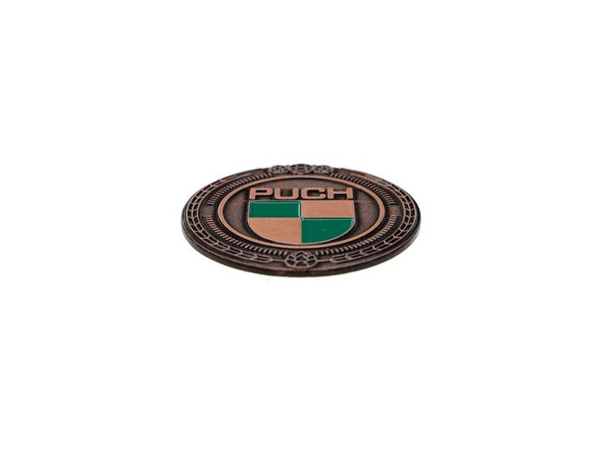 Badge / emblem Puch logo Bronze with enamel 47mm RealMetal product